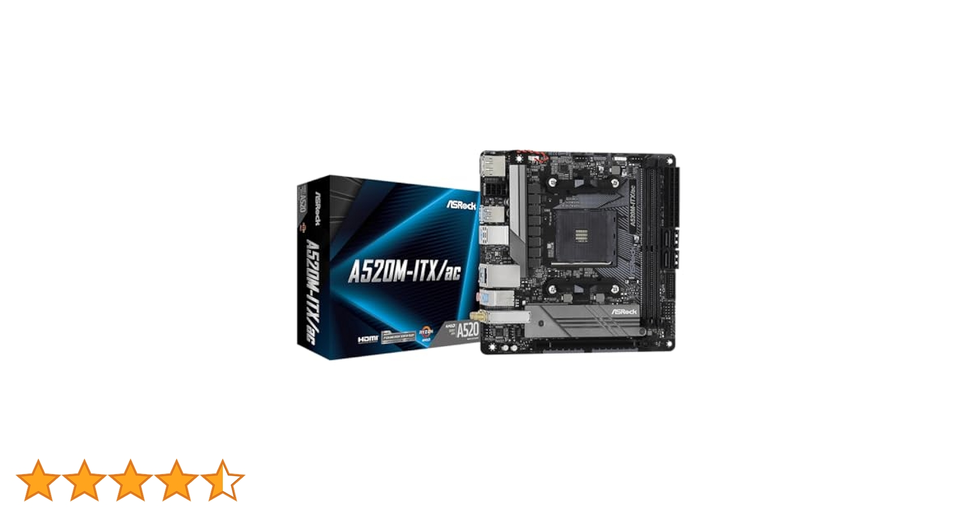 Amazon | ASRock マザーボード A520 M-ITX/ac AMD Ryzen 3000